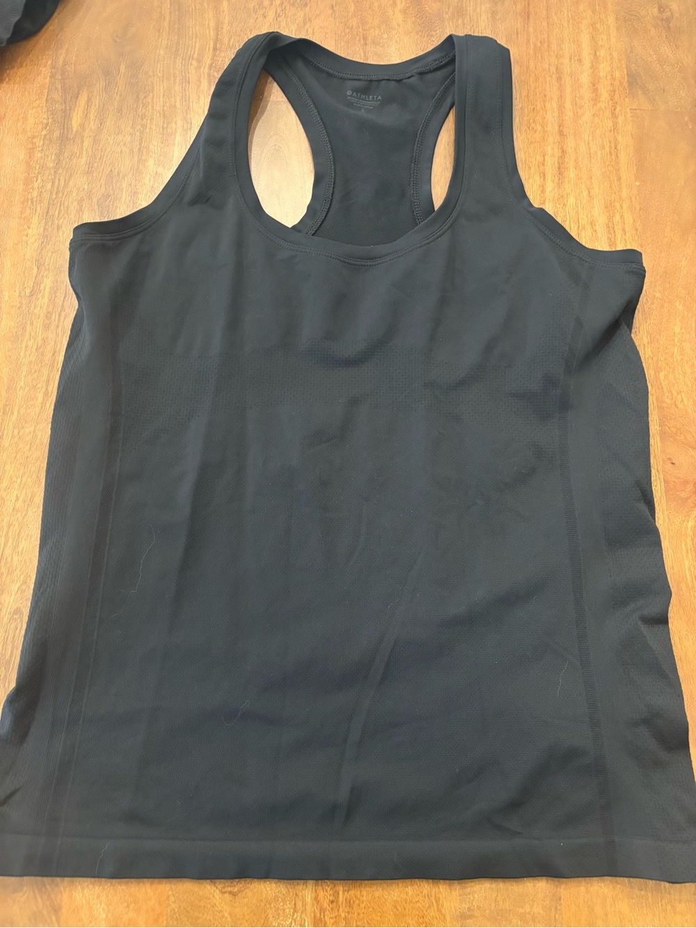 Athleta Black Racerback Performance Tank Top - Large